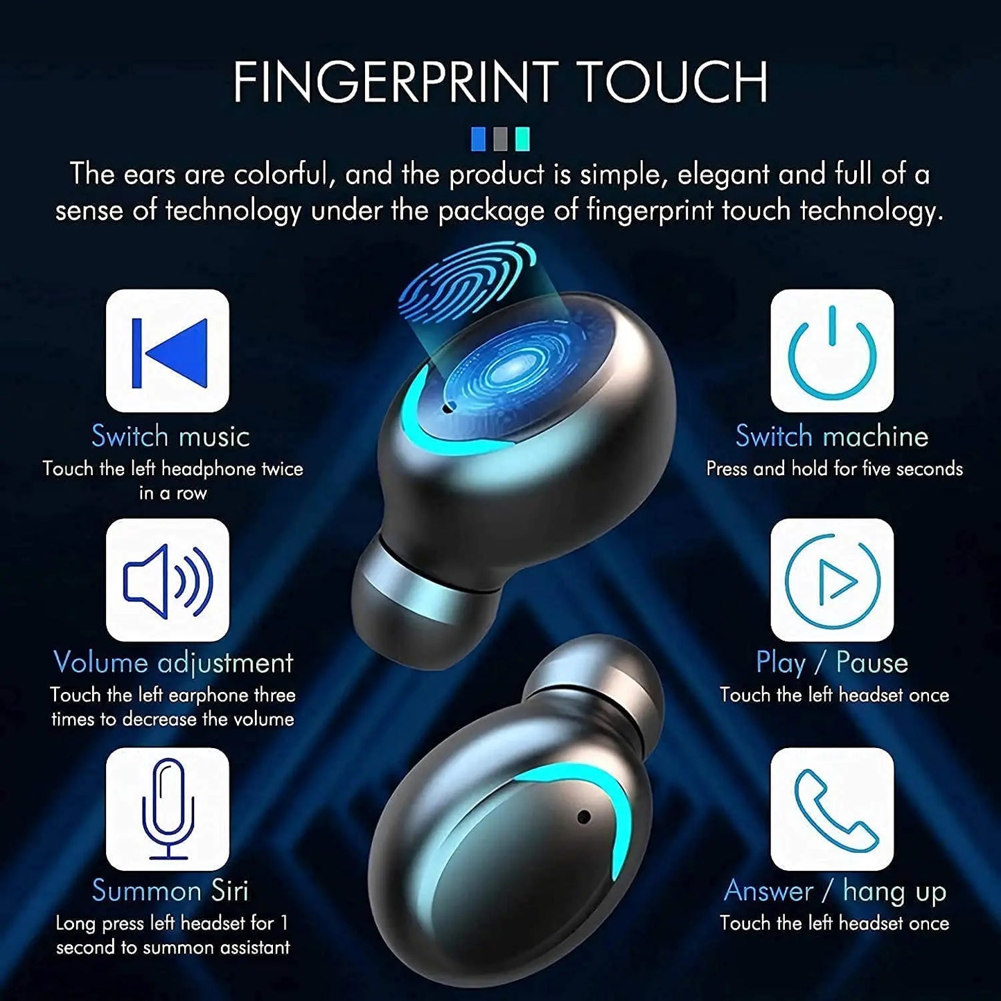 VALDUS TWS F9 Earbuds Earphone Audifonos Auriculares BT 5.0 Waterproof True Digital Display F9-5 In-ear Headsets Headphones