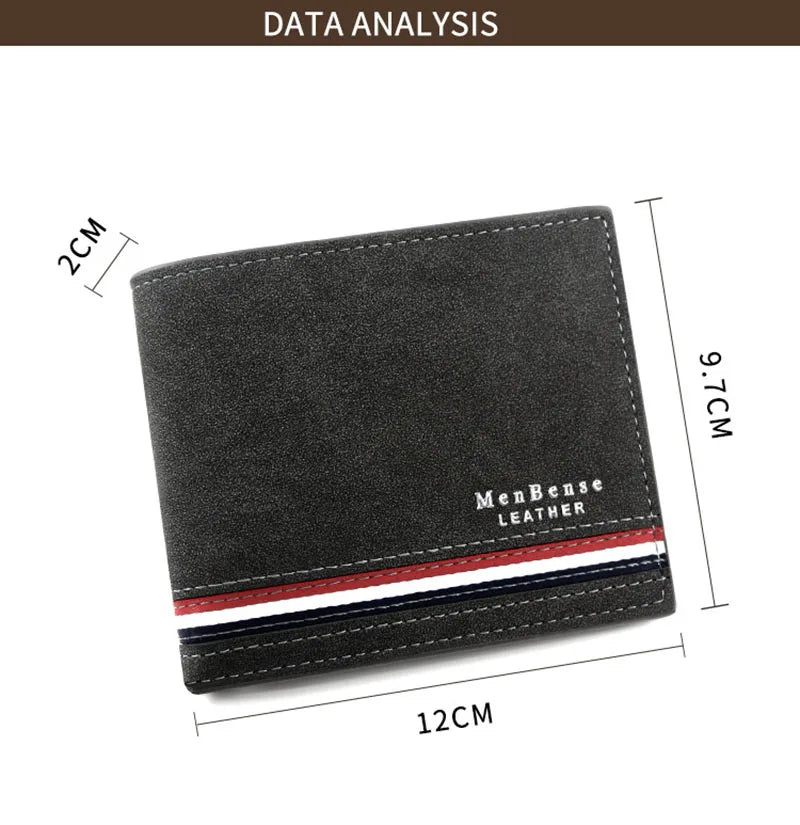 Cartera Slim de Hombre con Cremallera y Clip para Billetes