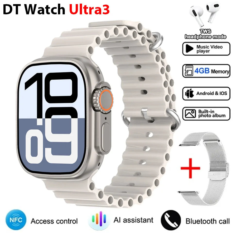 Smartwatch DT Ultra 3 Pro con GPS, NFC y 32 GB