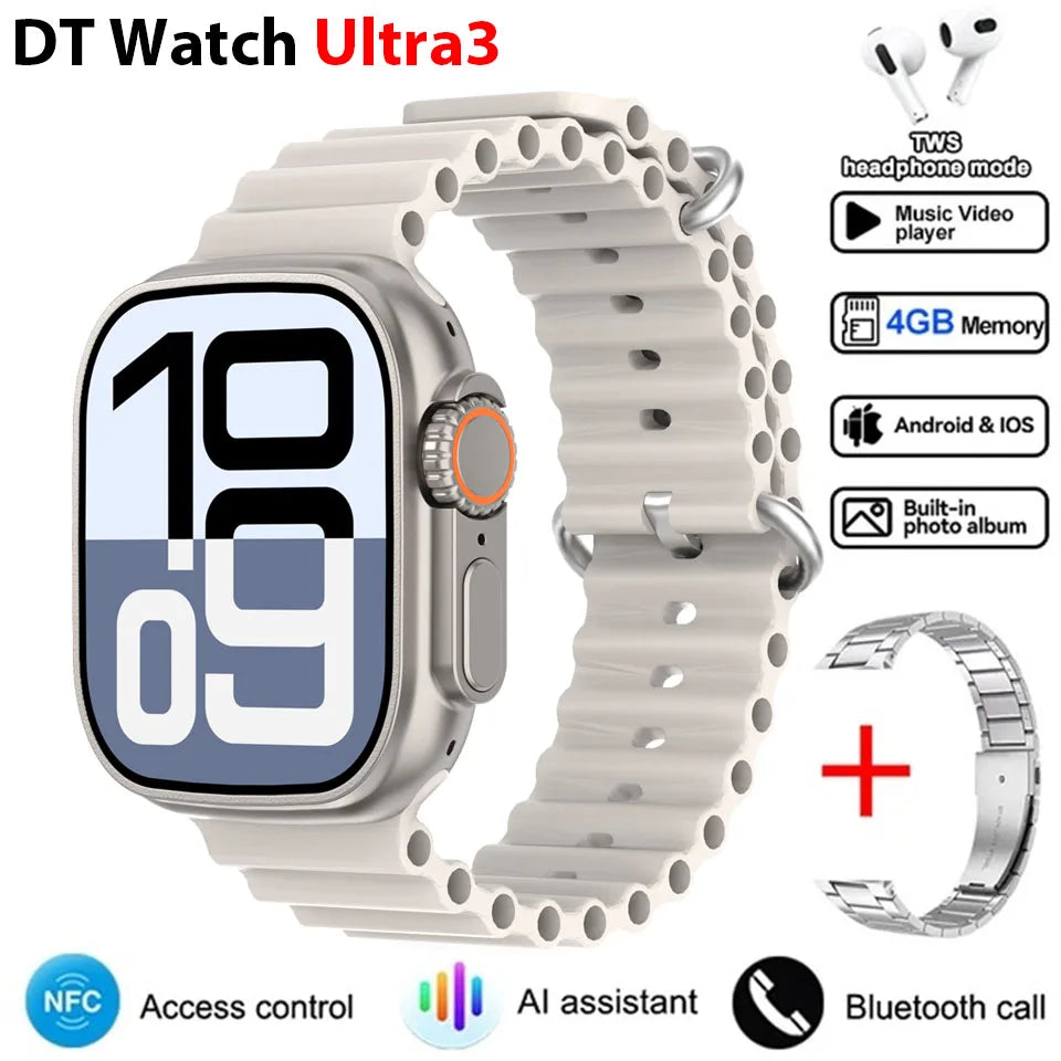 Smartwatch DT Ultra 3 Pro con GPS, NFC y 32 GB