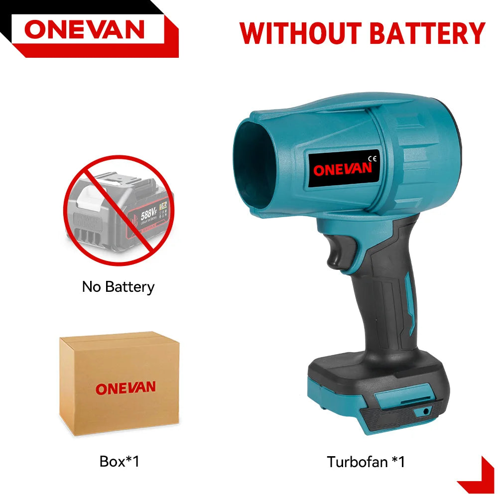 Soplador ONEVAN 2000W Inalámbrico – Turbo Fan sin Escobillas