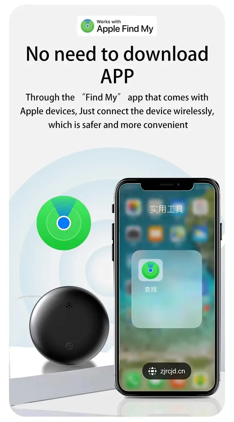 Localizador GPS Inteligente – Rastreador Global para Mascotas, Carteras, Maletas, Coches, Niños y Personas Mayores – Compatible con “Buscar” de iPhone