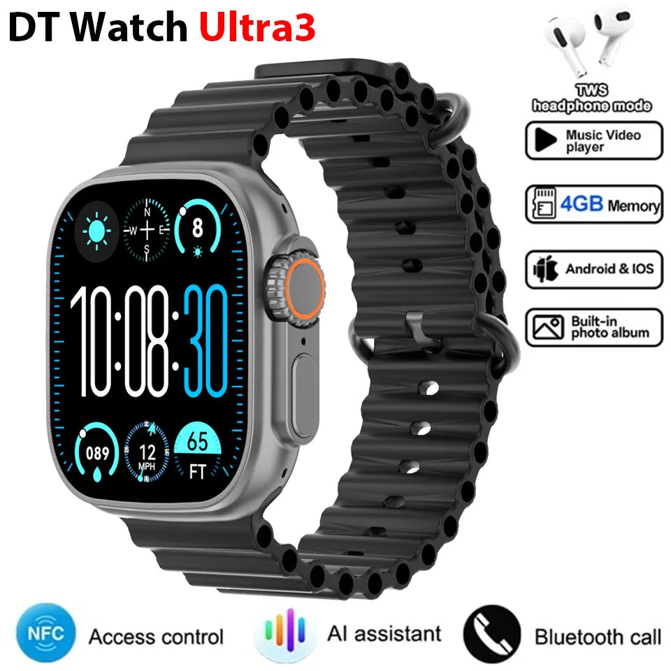 Smartwatch DT Ultra 3 Pro con GPS, NFC y 32 GB