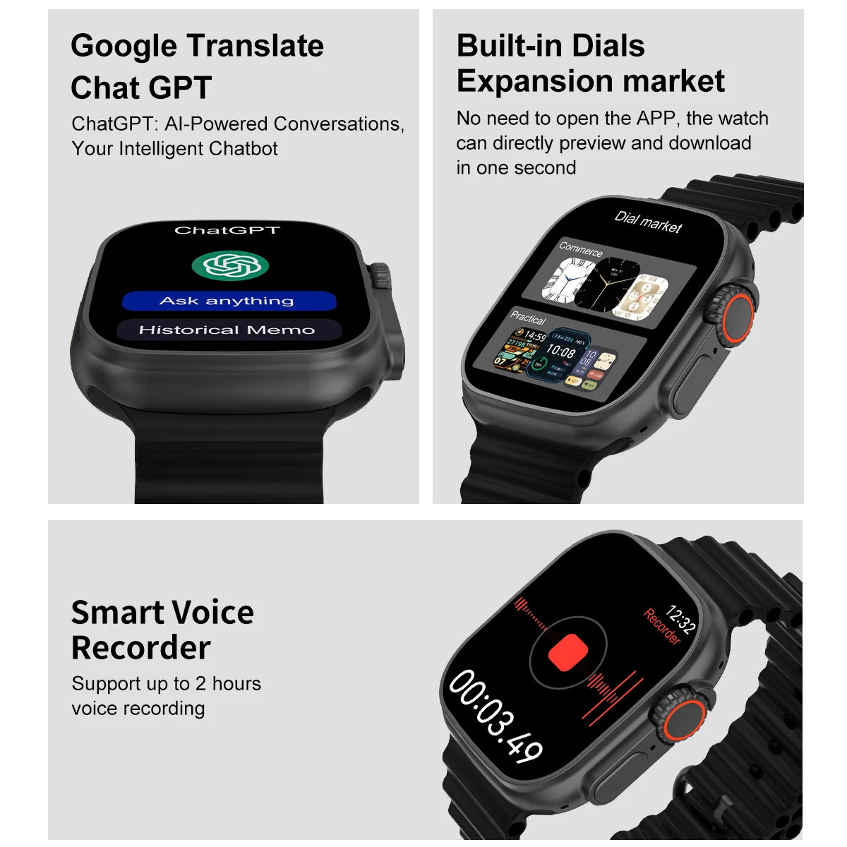 Smartwatch DT Ultra 3 Pro con GPS, NFC y 32 GB