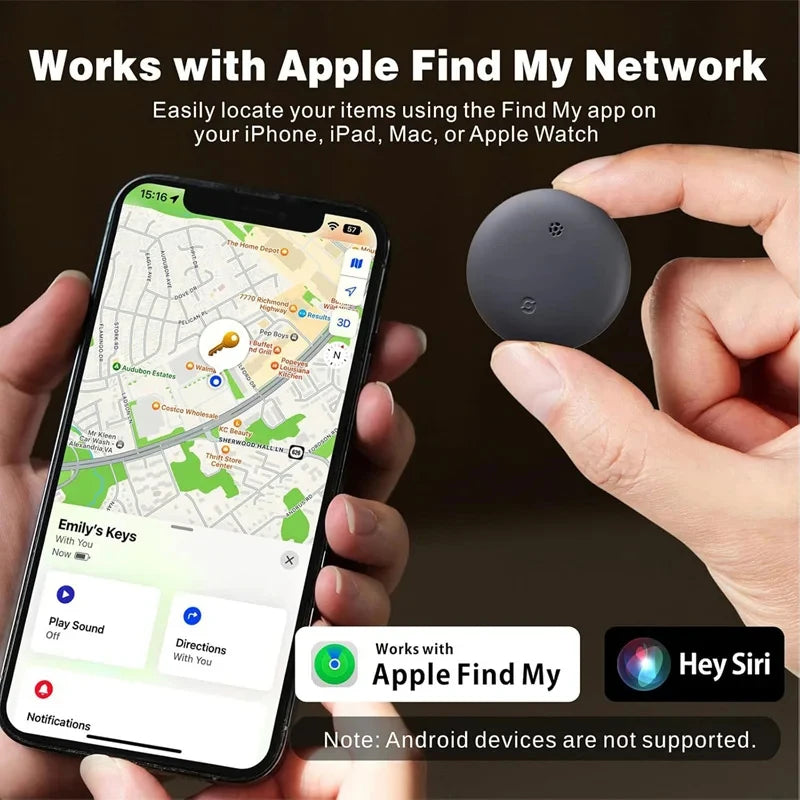 Localizador GPS Inteligente – Rastreador Global para Mascotas, Carteras, Maletas, Coches, Niños y Personas Mayores – Compatible con “Buscar” de iPhone
