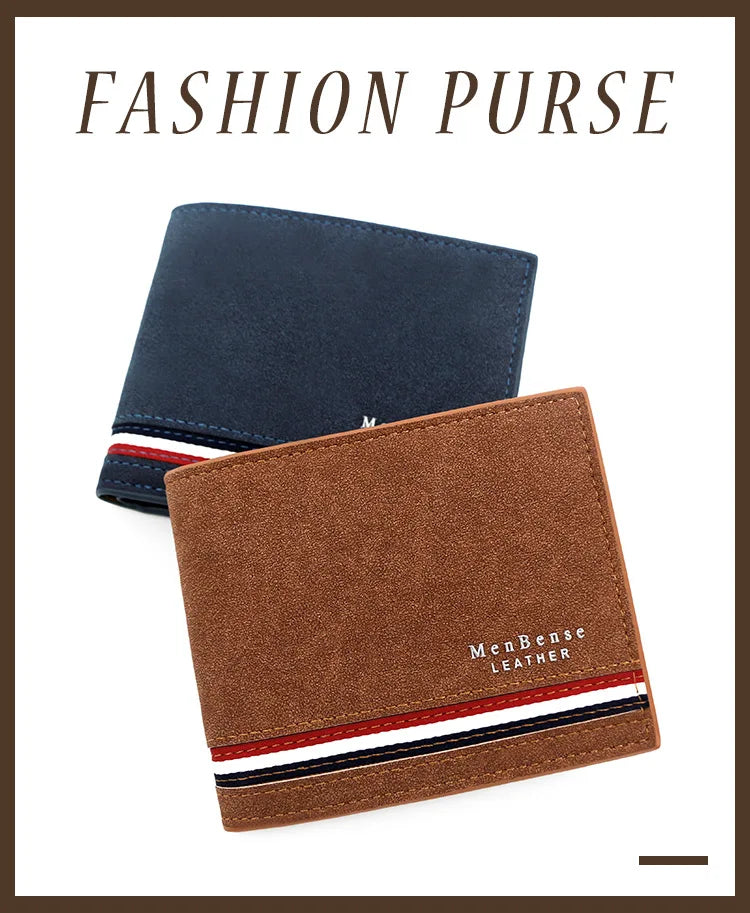 Cartera Slim de Hombre con Cremallera y Clip para Billetes