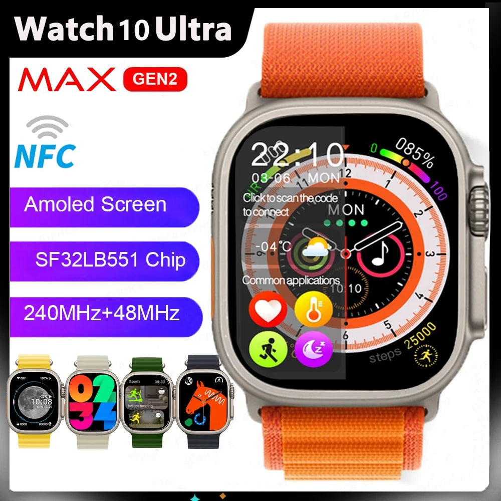 Smartwatch X3 Pro MAX Gen2 con Pantalla AMOLED y Carga Inalámbrica