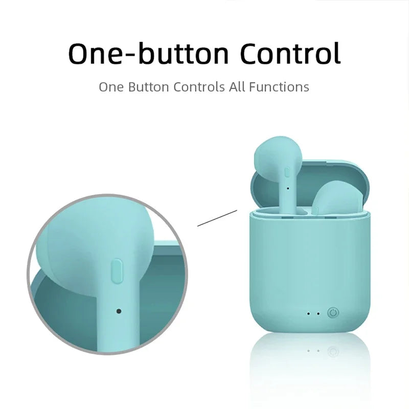 Auriculares Bluetooth I12 Macaron mate, I12tws binaurales auriculares deportivos inalámbricos, 5,0.