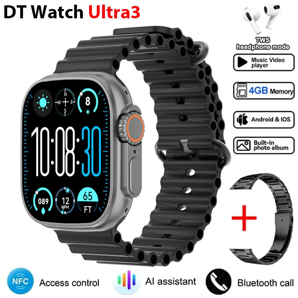 Smartwatch DT Ultra 3 Pro con GPS, NFC y 32 GB