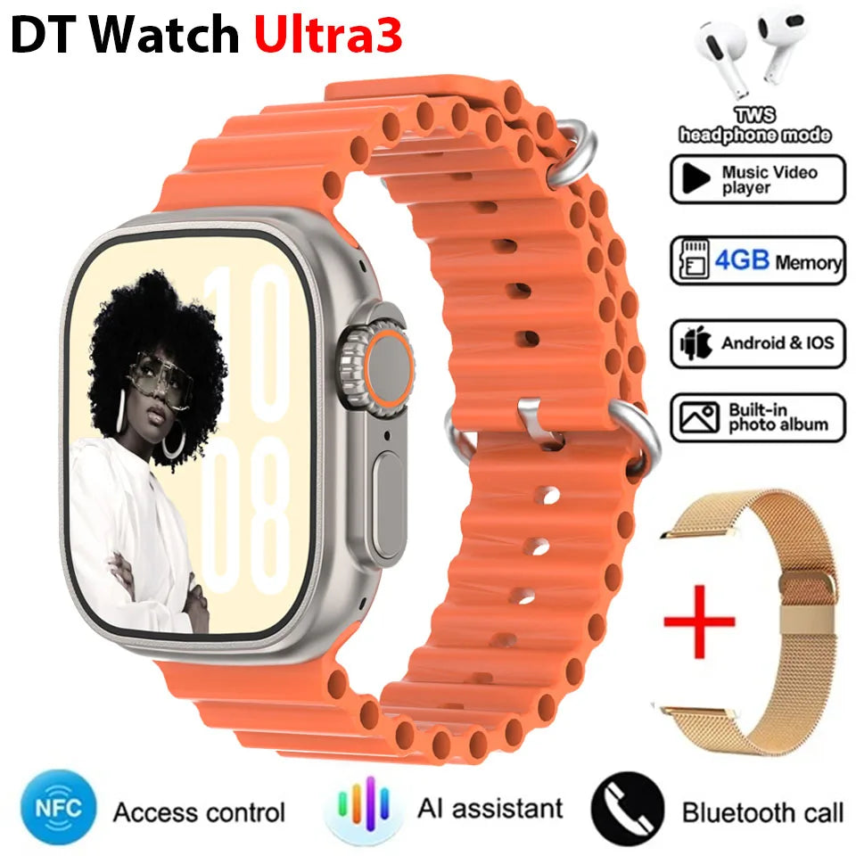 Smartwatch DT Ultra 3 Pro con GPS, NFC y 32 GB