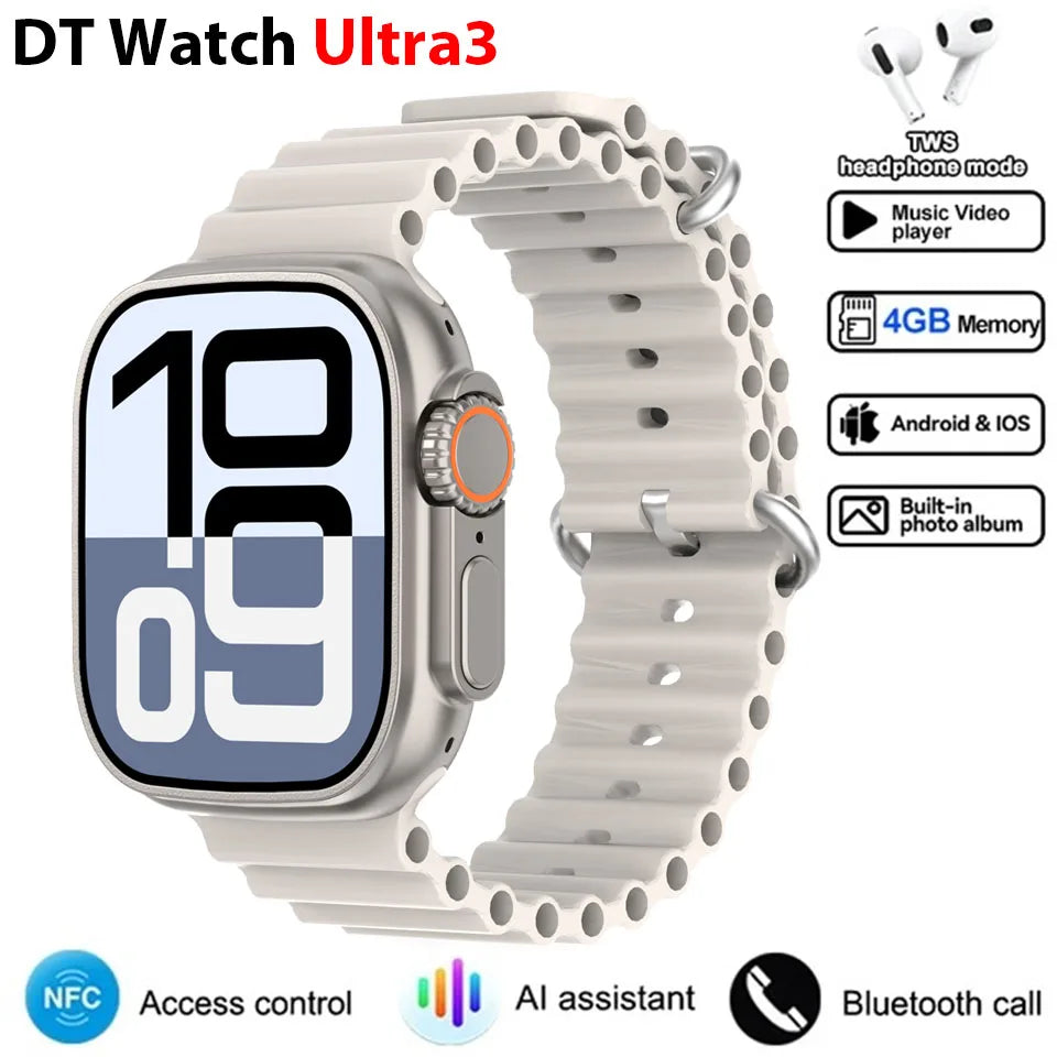 Smartwatch DT Ultra 3 Pro con GPS, NFC y 32 GB
