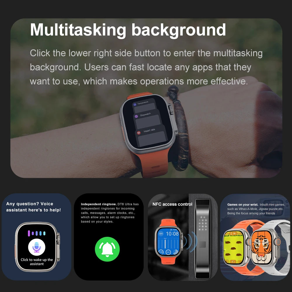 Smartwatch X3 Pro MAX Gen2 con Pantalla AMOLED y Carga Inalámbrica
