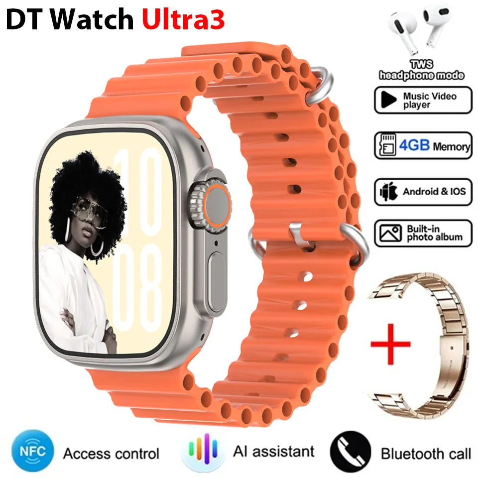 Smartwatch DT Ultra 3 Pro con GPS, NFC y 32 GB