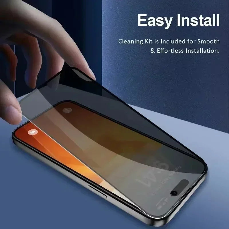 ack de 5 Protectores de Pantalla Privacidad 8K – Cristal Anti-Espía de Cobertura Total para iPhone 11, 12, 13, 14, 15, 16, Pro, Pro Max, Mini, XR, X, XS Max