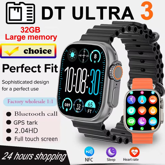 Smartwatch DT Ultra 3 Pro con GPS, NFC y 32 GB