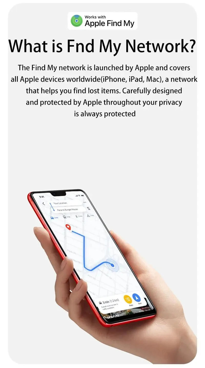 Localizador GPS Inteligente – Rastreador Global para Mascotas, Carteras, Maletas, Coches, Niños y Personas Mayores – Compatible con “Buscar” de iPhone