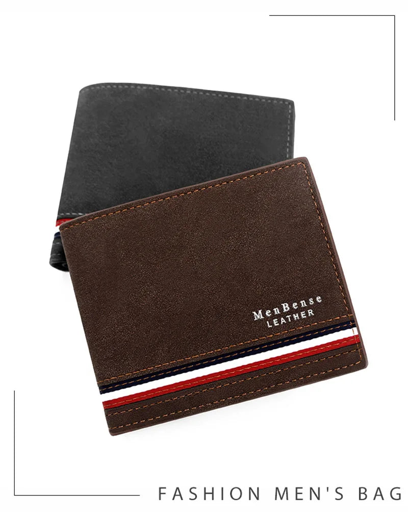 Cartera Slim de Hombre con Cremallera y Clip para Billetes