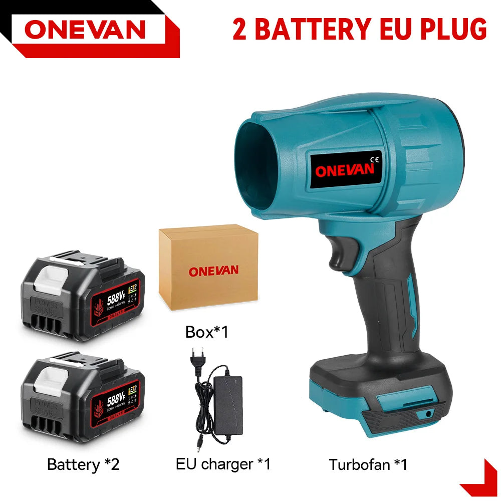 Soplador ONEVAN 2000W Inalámbrico – Turbo Fan sin Escobillas