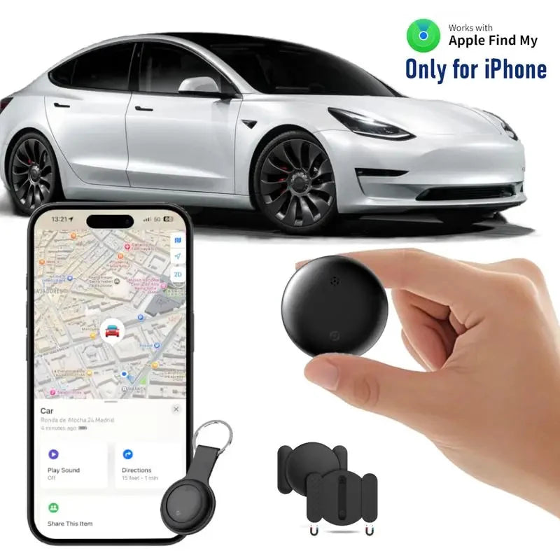Localizador GPS Inteligente – Rastreador Global para Mascotas, Carteras, Maletas, Coches, Niños y Personas Mayores – Compatible con “Buscar” de iPhone