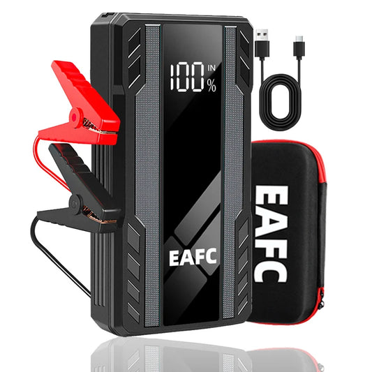 Arrancador de Coches EAFC 1000A – Cargador de Batería de Emergencia y Power Bank con Luz para Vehículos de 12V