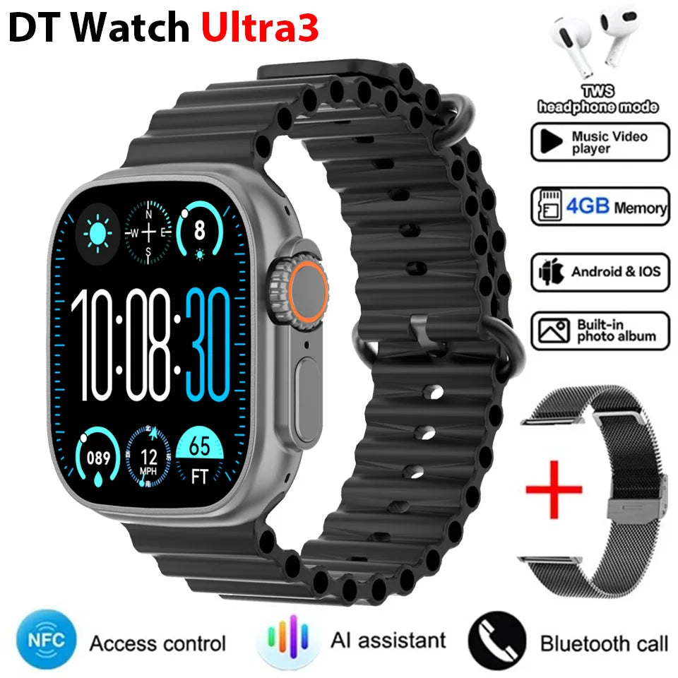 Smartwatch DT Ultra 3 Pro con GPS, NFC y 32 GB