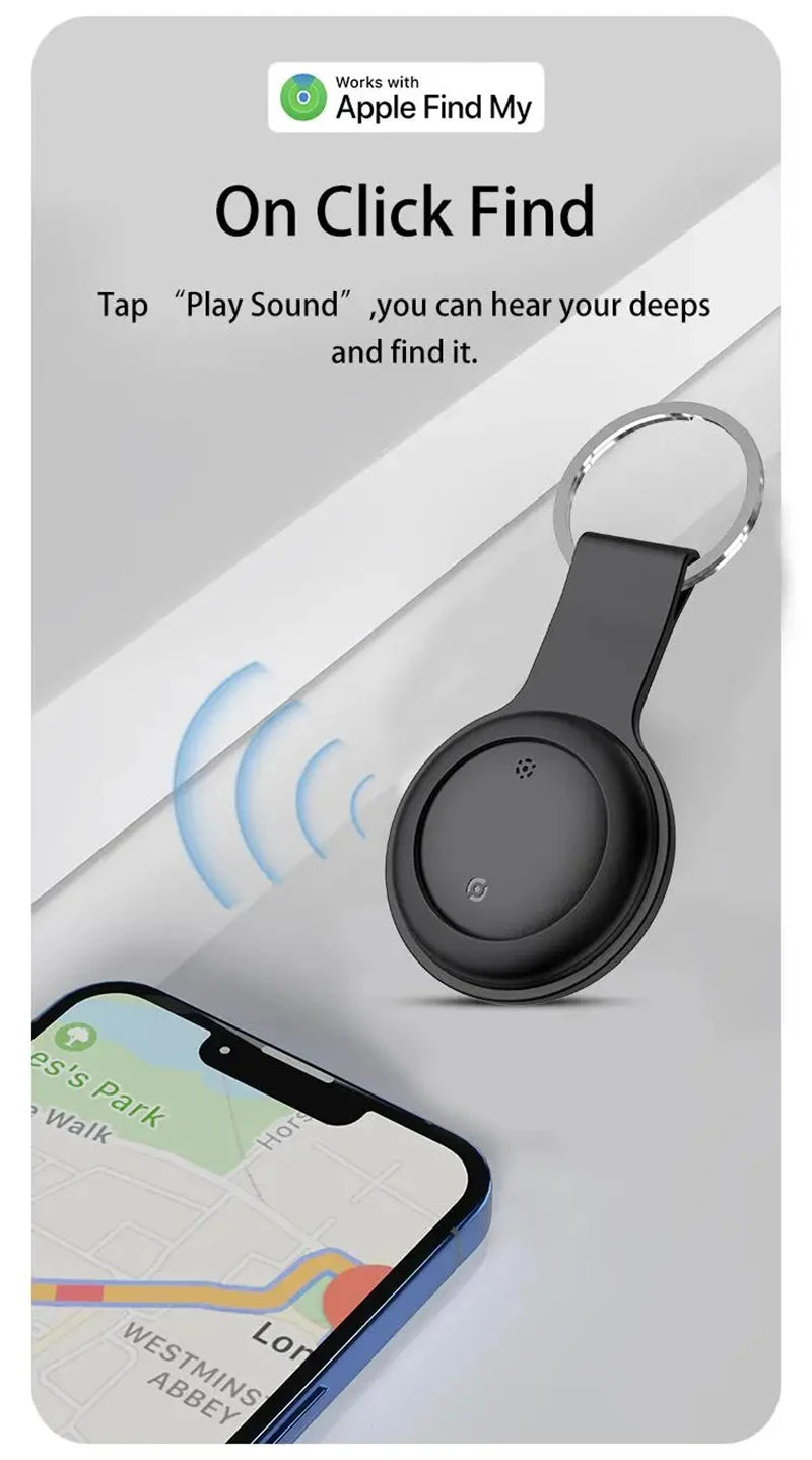 Localizador GPS Inteligente – Rastreador Global para Mascotas, Carteras, Maletas, Coches, Niños y Personas Mayores – Compatible con “Buscar” de iPhone